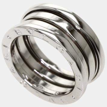 Pre Owned Bvlgari B.Zero1 18K White Gold Ring EU 51