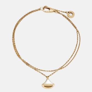 Bvlgari Divas' Dream Mother of Pearl 18k Rose Gold Charm Bracelet SM