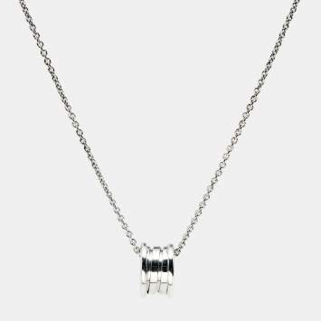 Bvlgari B.Zero1 18k White Gold Pendant Necklace