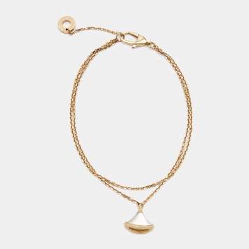 Bvlgari Divas' Dream Mother of Pearl 18k Rose Gold Charm Bracelet SM