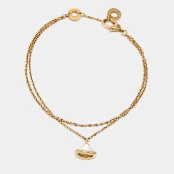 Bvlgari Divas' Dream Mother of Pearl 18K Rose Gold Bracelet SM 