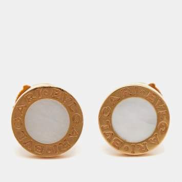 Bvlgari Bvlgari Bvlgari Mother of Pearl 18k Rose Gold Earrings
