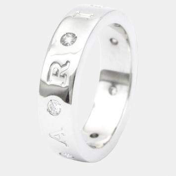 Bvlgari Bvlgari Bvlgari 18K White Gold Diamond Ring EU 52