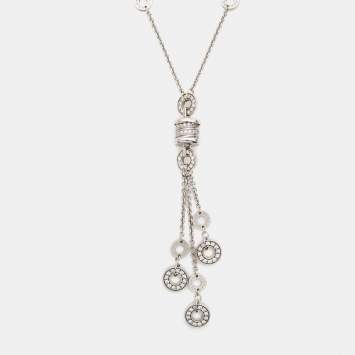 Bvlgari B.Zero1 Diamonds 18k White Gold Necklace
