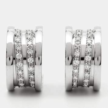 Bvlgari B.Zero1 Diamond 18k White Gold Earrings
