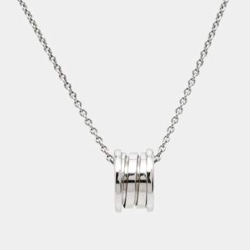 Bvlgari B.Zero1 18k White Gold Pendant Necklace