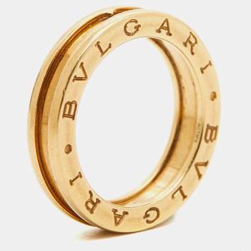 Bvlgari B.Zero1 1-Band 18k Yellow Gold Ring Size 55