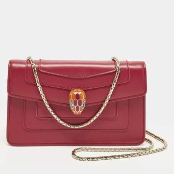 مملوكة مسبقًا Bvlgari Serpenti Forever Mini Pink Leather Shoulder Bag