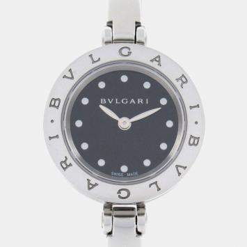 Bvlgari Black Stainless Steel B.Zero1 Quartz Women's Wristwatch 23 mm