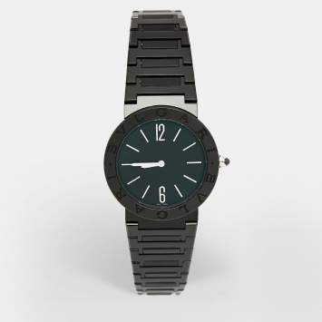 Bvlgari Black PVD Coated Stainless Steel Bvlgari Bvlgari 103557 Women's Wristwatch 33 mm