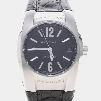 Pre Owned Bvlgari Ergon EG35S Automatic Black Stainless Steel Women's Wristwatch 35 mm