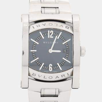 مملوكة مسبقًا Bvlgari Assioma AA39S Quartz Stainless Steel Women's Wristwatch 30 mm