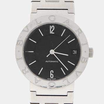 Pre Owned ساعة يد نسائية بلغاري BB33SS تلقائية ستانلس ستيل 33 مم