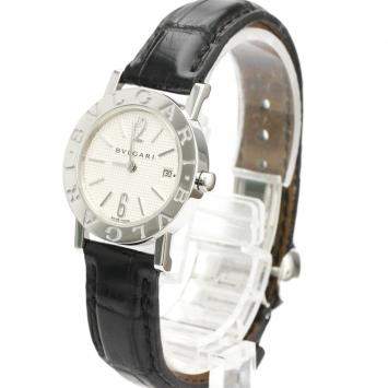 Pre Owned Bvlgari Silver Stainless Steel Bvlgari BB26SL Quartz Women's Wristwatch 26 MM