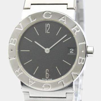 Bvlgari Black Stainless Steel Bvlgari Bvlgari BB30SS Women's Wristwatch 30 mm