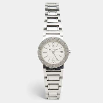 Bvlgari Silver White Stainless Steel Bvlgari Bvlgari BB26SS Women's Wristwatch 26 mm