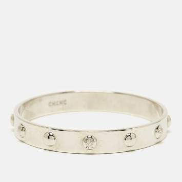 Pre Owned  Carolina Herrera CH Silver Tone Bangle Bracelet