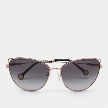 Pre Owned Carolina Herrera Bicolor/ Black Gradient SHE140 Cat-Eye Sunglasses