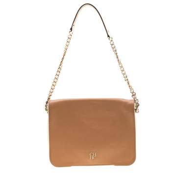Pre Owned Carolina Herrera Multicolor Leather New Baltazar Flap Shoulder Bag
