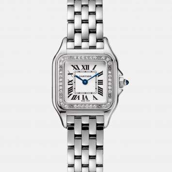 Pre Owned Cartier Panthere W4PN0016 Quartz White Stainless Steel  Women's Wristwatch 30 mm