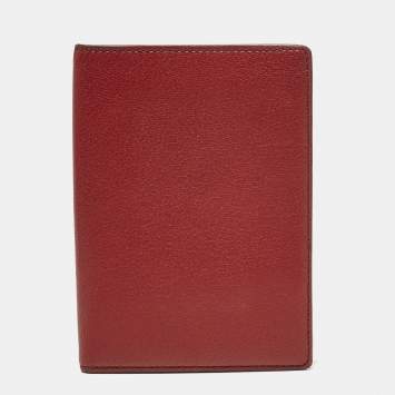 Cartier Red Leather Passport Holder 