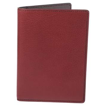 Pre Owned Cartier Red Leather Passport Holder