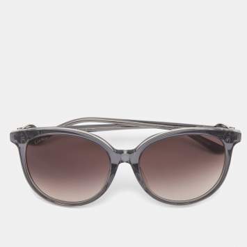 Pre Owned Cartier Black/Grey Gradient Cat Eye Sunglasses