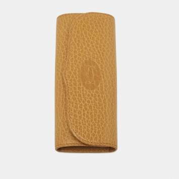 Pre Owned Cartier Tan Leather 4 Key Holder