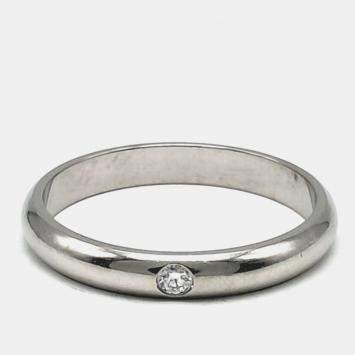 Pre Owned Cartier Platinum Diamond Ring Size 66