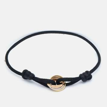 Pre Owned Cartier Trinity 18k Three Tone Gold Cord Bracelet