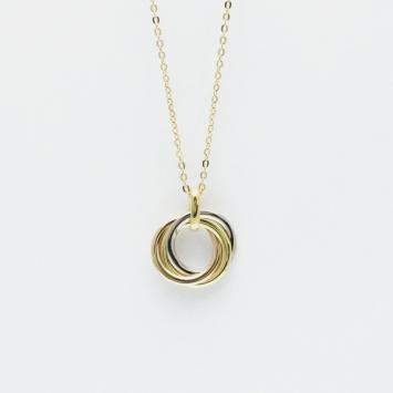 Pre Owned Cartier 18K Pink Gold White Gold Trinity Necklace