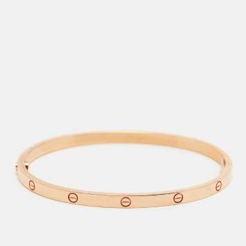 مملوكة مسبقًا Cartier Love 18k Rose Gold Small Model Bracelet 17