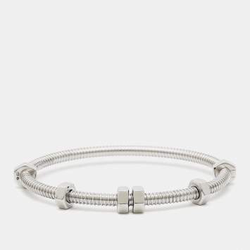 Pre Owned Cartier Ecrou De Cartier 18k White Gold Bracelet 15