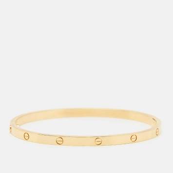مملوكة مسبقًا Cartier Love 18k Yellow Gold Small Model Bracelet 17