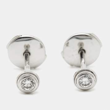 مملوكة مسبقًا Cartier d'Amour Diamonds 18k White Gold Small Model Earrings
