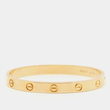 Pre Owned Cartier Love 18k Yellow Gold Bracelet 16 