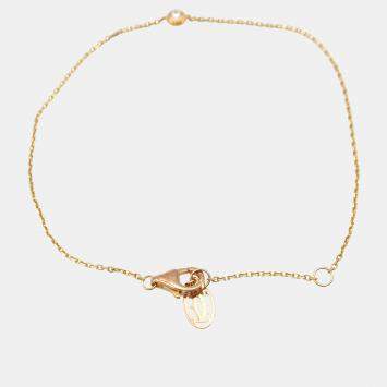 Cartier 18K Rose Gold Diamond D'Amour Bracelet 