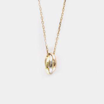 Cartier 18K Yellow, Rose, White Gold Trinity Necklace