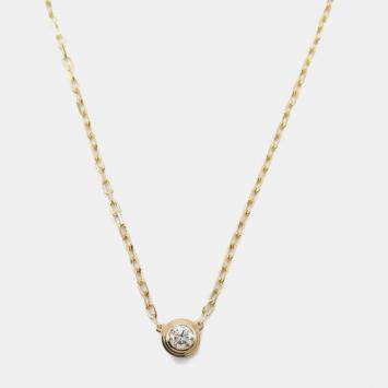 Cartier 18K Rose Gold Diamond D'amour Necklace