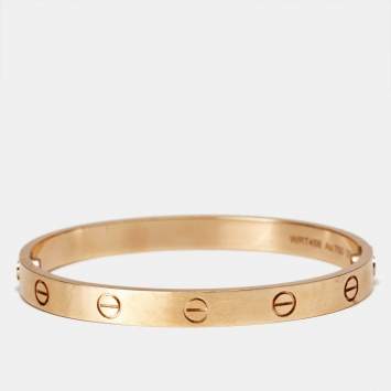 مملوكة مسبقًا Cartier Love 18k Rose Gold Classic Model Bracelet 17