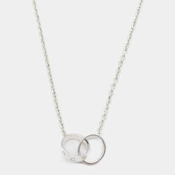 Pre Owned Cartier Love 18K White Gold Pendant Necklace