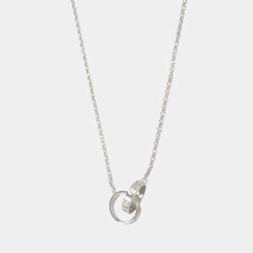 Pre Owned Cartier Love 18K White Gold Pendant Necklace