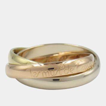 Cartier Trinity 18K Yellow, Rose, White Gold Ring EU 51