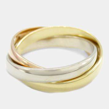 Cartier Trinity 18K Yellow, Rose, White Gold Ring EU 51