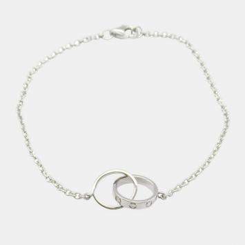 Cartier Love 18K White Gold Chain Bracelet