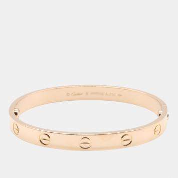 Cartier Love 18K Rose Gold Bangle Bracelet