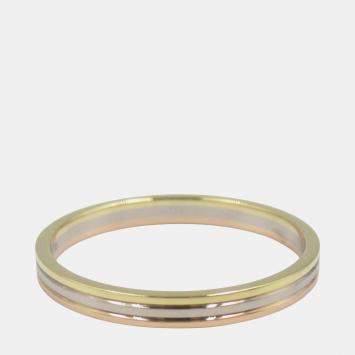 Pre Owned Cartier 18K Rose, White and Yellow Gold Vendome Band Ring EU 62
