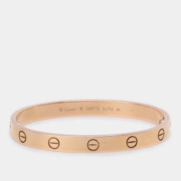 Pre Owned Cartier Love 18k Rose Gold Bracelet 16 