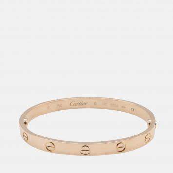 Pre Owned Cartier 18K Rose Gold Classic Love Bracelet