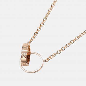 Pre Owned Cartier 18K Rose Gold Baby Love Necklace